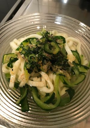 簡単きゅうりとうどんのぶっかけ☆-レシピのメイン写真