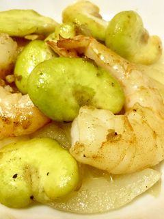 そら豆とエビのシンプル炒め-レシピのメイン写真