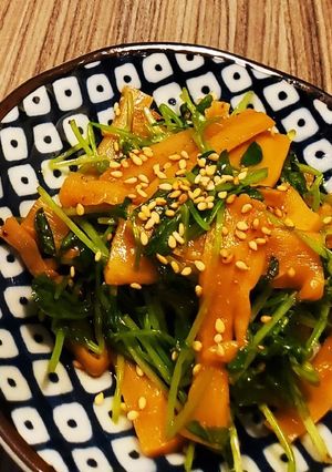 豆苗とメンマのスパイシー和え-レシピのメイン写真