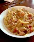 ゆでうどんで超絶簡単！カルボナーラうどん