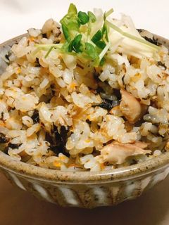 さば水煮缶×海苔の炊き込みご飯-レシピのメイン写真