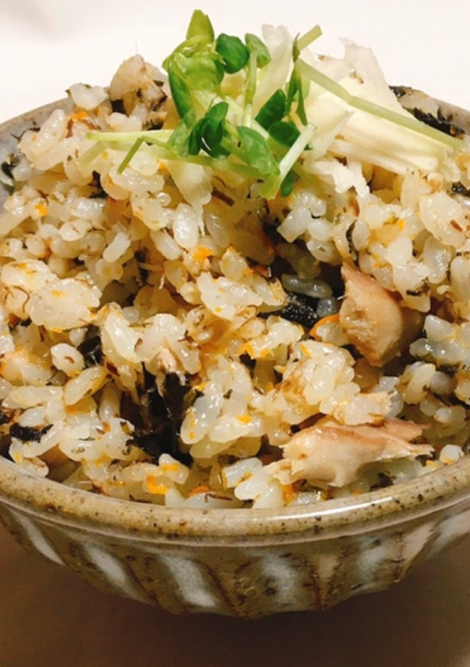 さば水煮缶×海苔の炊き込みご飯-レシピのメイン写真