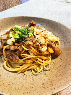 豚生姜焼き風パスタ-レシピのメイン写真