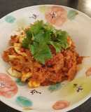 インディアンスパイス卵カレー（汁なし）