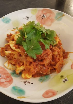インディアンスパイス卵カレー（汁なし）-レシピのメイン写真
