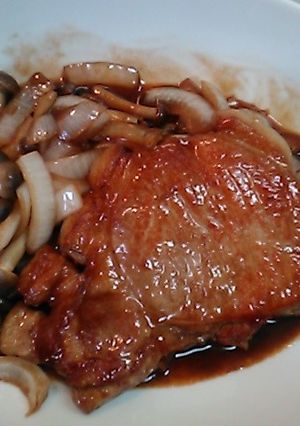 豚ときのこのポークチャップ-レシピのメイン写真