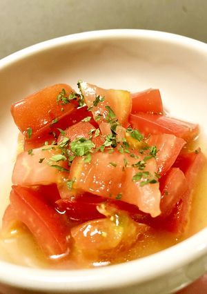 ザクザクトマトのひとてま酢サラダ-レシピのメイン写真