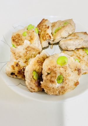 簡単枝豆とはんぺんの挽肉焼き-レシピのメイン写真