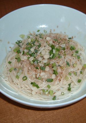 つゆ節約そうめん（＾＾；-レシピのメイン写真