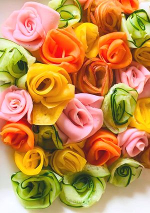 誘惑レシピ~お野菜のバラ~-レシピのメイン写真