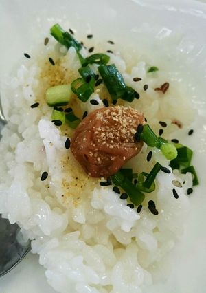 ごま梅おかゆ-レシピのメイン写真