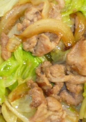 たーっぷりレタス入り豚の生姜焼き-レシピのメイン写真