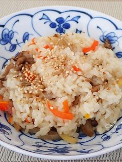 炊飯器で簡単に!かやくおこわ-レシピのメイン写真