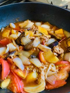 豚肉と夏野菜の炒め煮(母料理の覚書)-レシピのメイン写真
