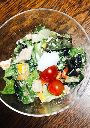 鶏むね肉のシーザーチョップドサラダ-レシピのメイン写真