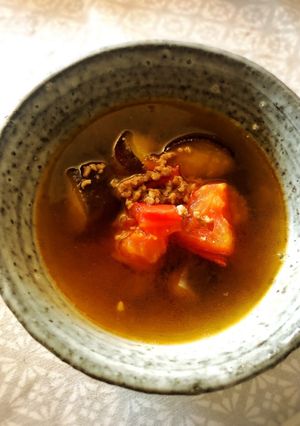 ナスとトマトの食べる素麺漬け汁-レシピのメイン写真