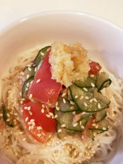 簡単ランチに♪サラダそうめん-レシピのメイン写真