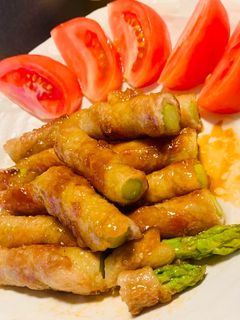 めちゃうま!アスパラ豚バラ巻の照り焼き☆-レシピのメイン写真