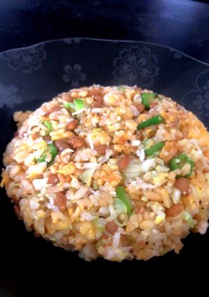 オクラと納豆のネバネバチャーハンの作り方-レシピのメイン写真