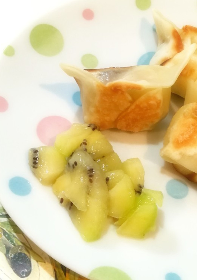 子供と一緒に♪簡単やみつきキウイ餃子♡-レシピのメイン写真