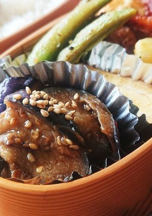 弁当★豆板醤とポン酢のピリ辛ナス★常備菜-レシピのメイン写真