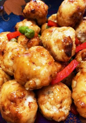 鶏胸肉で作る肉団子-レシピのメイン写真