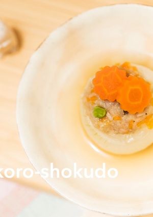 新玉葱のベジ蓮根肉詰め-レシピのメイン写真