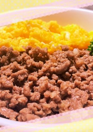 包丁いらずの簡単そぼろ丼♪-レシピのメイン写真