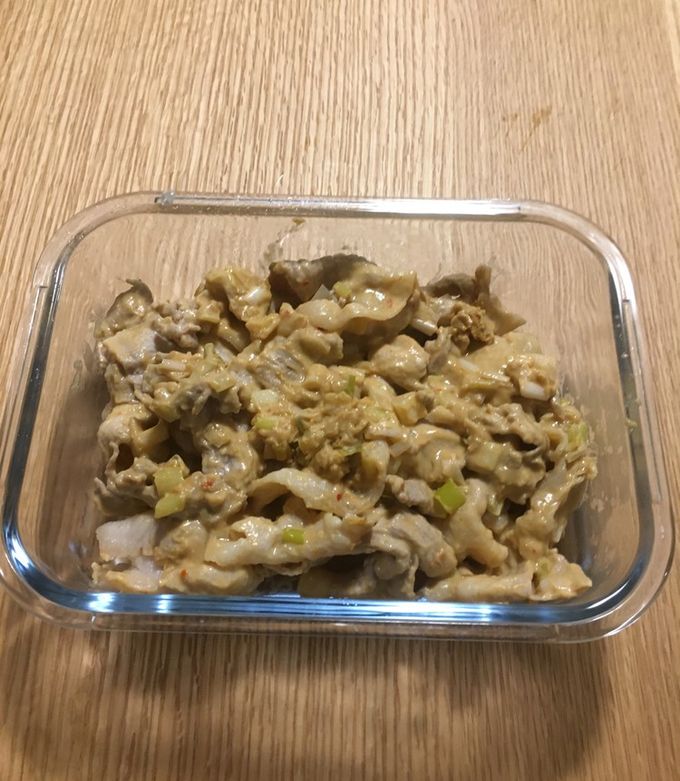 豚肉のかんずり坦々ソース和え-レシピのメイン写真