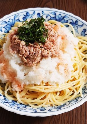 梅おろしツナパスタ-レシピのメイン写真