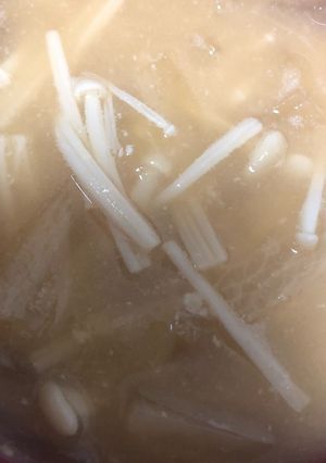 えのきと大根の味噌汁の雑煮-レシピのメイン写真