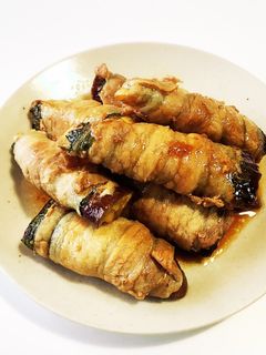梅と大葉とポン酢でさっぱり!茄子の肉巻き-レシピのメイン写真
