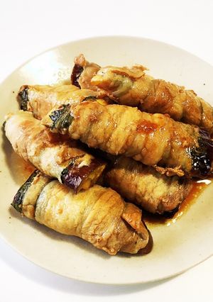 梅と大葉とポン酢でさっぱり！茄子の肉巻き-レシピのメイン写真