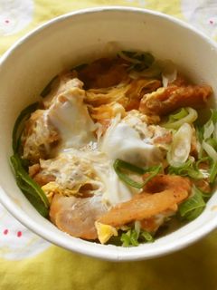 冷凍から揚げで簡単!から揚げとじ丼♪-レシピのメイン写真