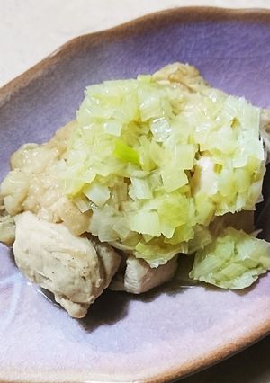 簡単☆蒸し鶏のねぎ塩ダレ-レシピのメイン写真