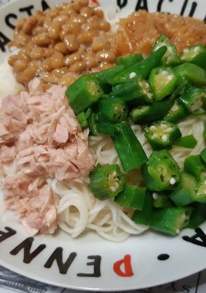 ねばねばお素麺-レシピのメイン写真