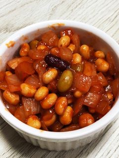 サラダ豆でエスニックなナポリタン風-レシピのメイン写真