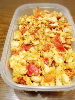 作り置き むね肉と卵のトマト炒め-レシピのメイン写真