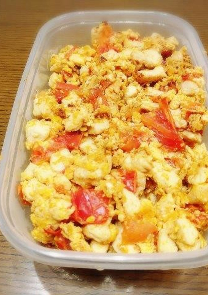 作り置き　むね肉と卵のトマト炒め-レシピのメイン写真