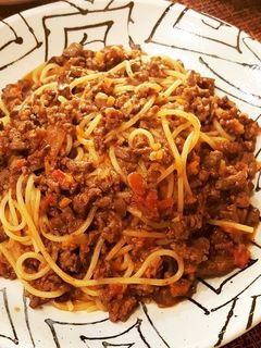 鶏レバーと牛挽肉のボロネーゼ。-レシピのメイン写真