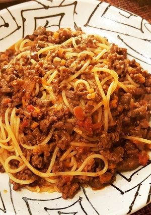 鶏レバーと牛挽肉のボロネーゼ。-レシピのメイン写真