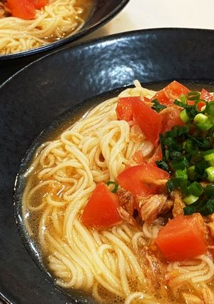 ツナとトマトのサラダ風素麺-レシピのメイン写真