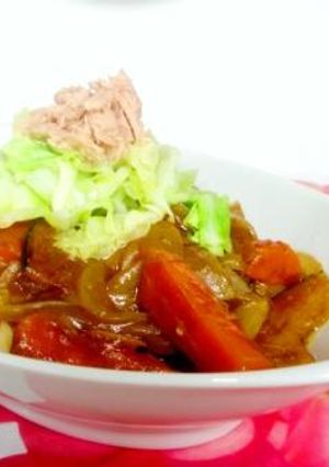 カレーとツナの野菜パスタ-レシピのメイン写真