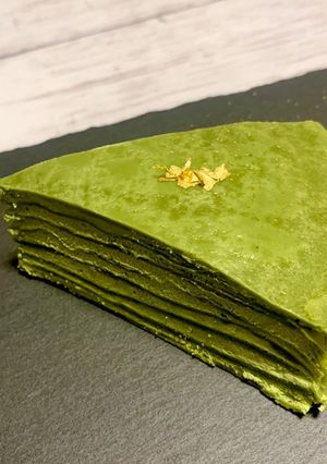 生地もクリームも！抹茶づくしミルクレープ-レシピのメイン写真