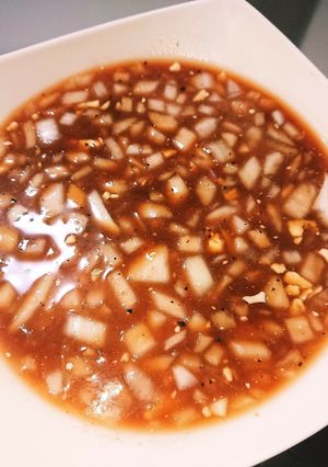 ピンクグヮバブルーチーズの焼き魚ソース-レシピのメイン写真
