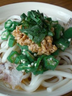 オクラ納豆のネバネバ冷やしうどん-レシピのメイン写真