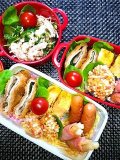 息子と娘のお弁当'20.6.22-レシピのメイン写真