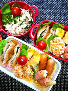 息子と娘のお弁当'20.6.22-レシピのメイン写真
