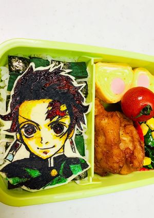 鬼滅の刃　キャラ弁弁当☆炭治郎弁当-レシピのメイン写真