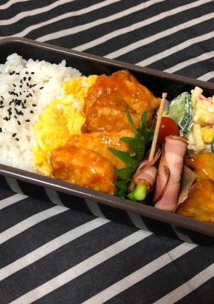 男子高校生弁当★11 鶏チリソース弁当-レシピのメイン写真